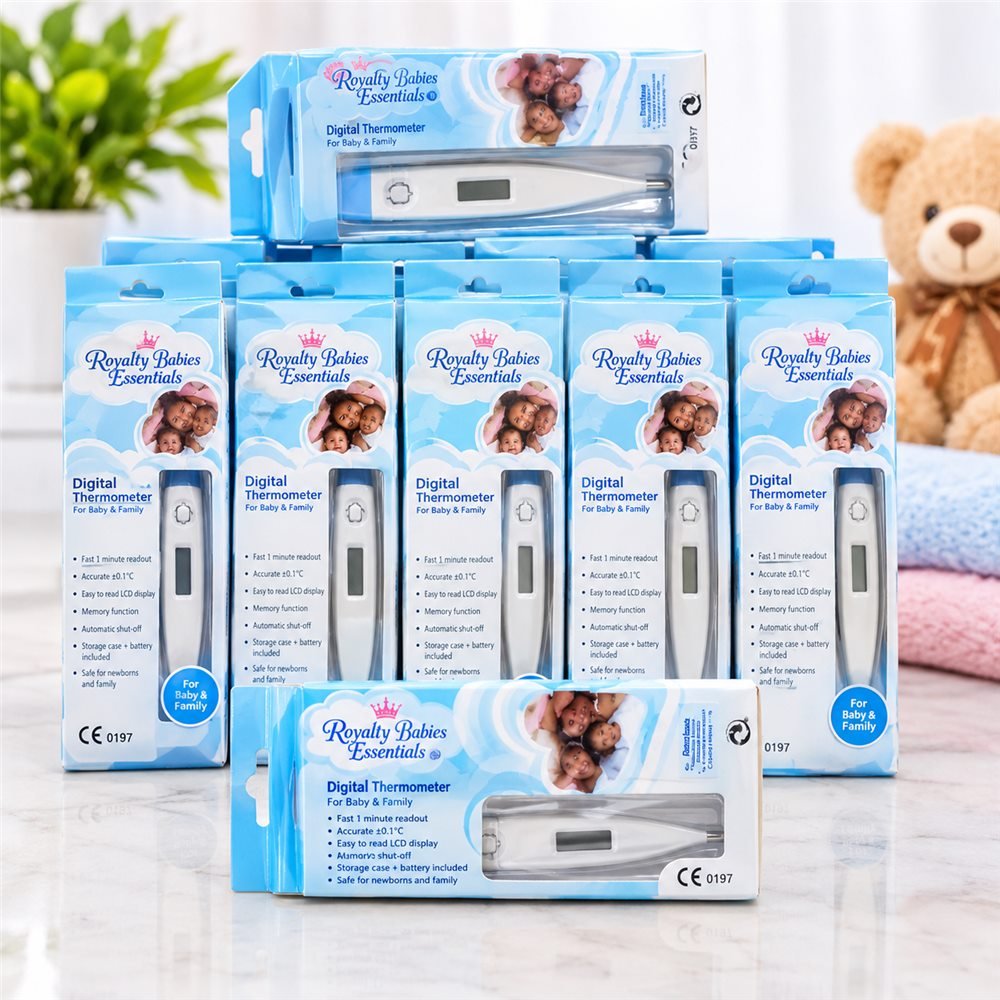 Royalty Babies Digital Thermometer – Fast 1-Minute Readout for Baby & Family