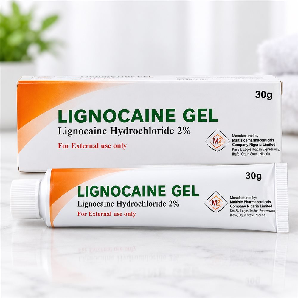 Lignocaine Hydrochloride 2% Gel 30g – Topical Anaesthetic for Temporary Pain & Itch Relief