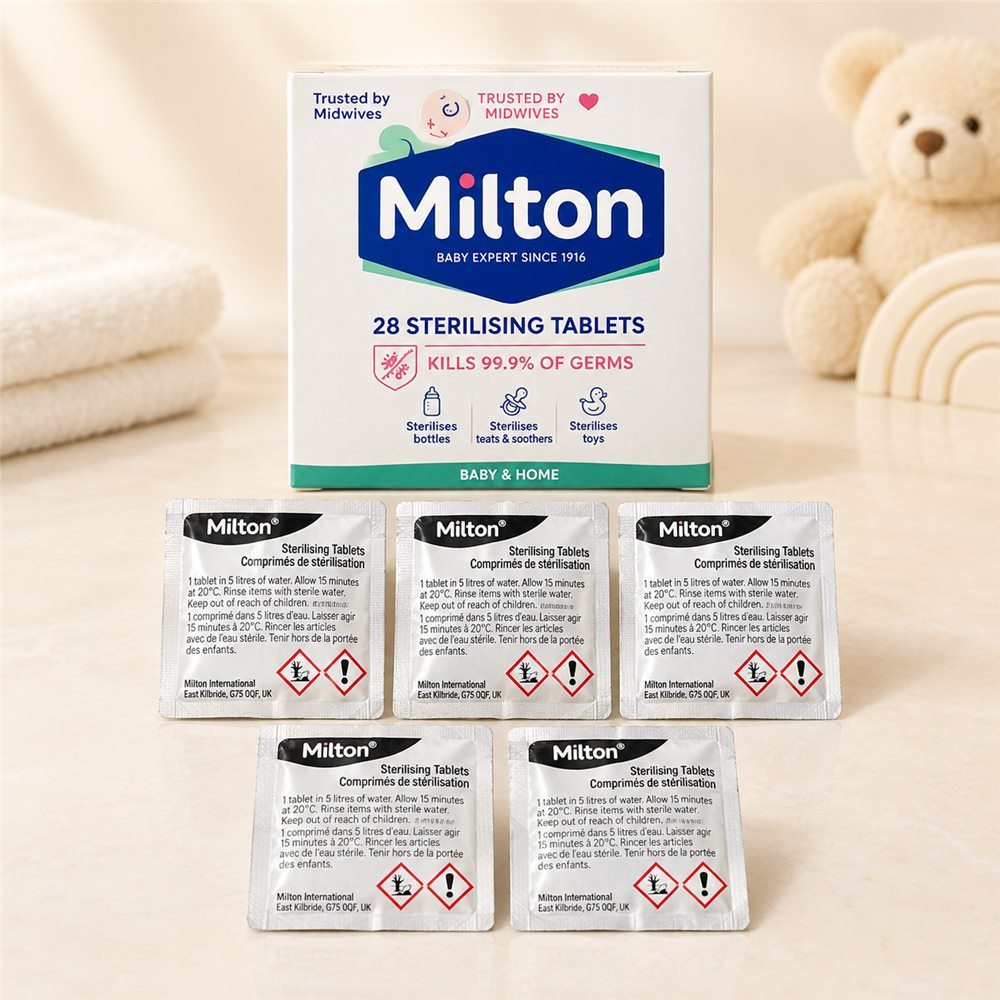 Milton Sterilising Tablets – 28 Tablets Baby Bottle & Feeding Equipment Steriliser